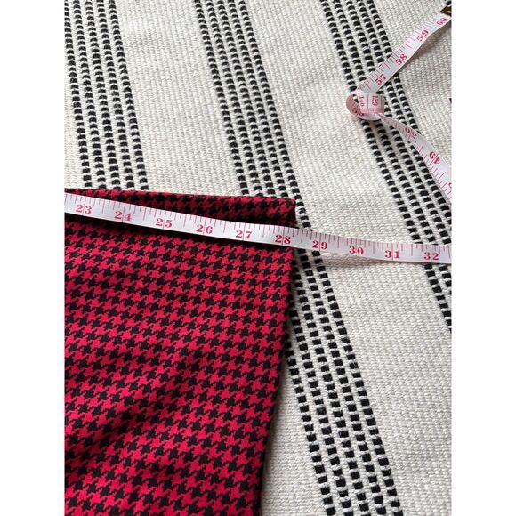 Torrid 18S Trouser A-Line Flare Ponte Pant red houndstooth - Picture 14 of 14